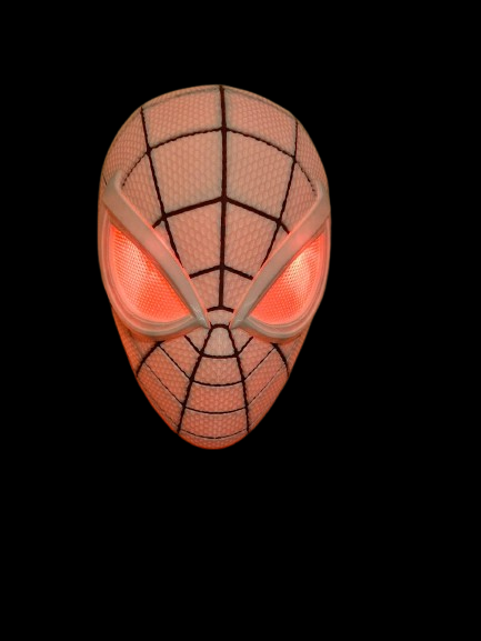 Masque Spider-Man allumé rouge