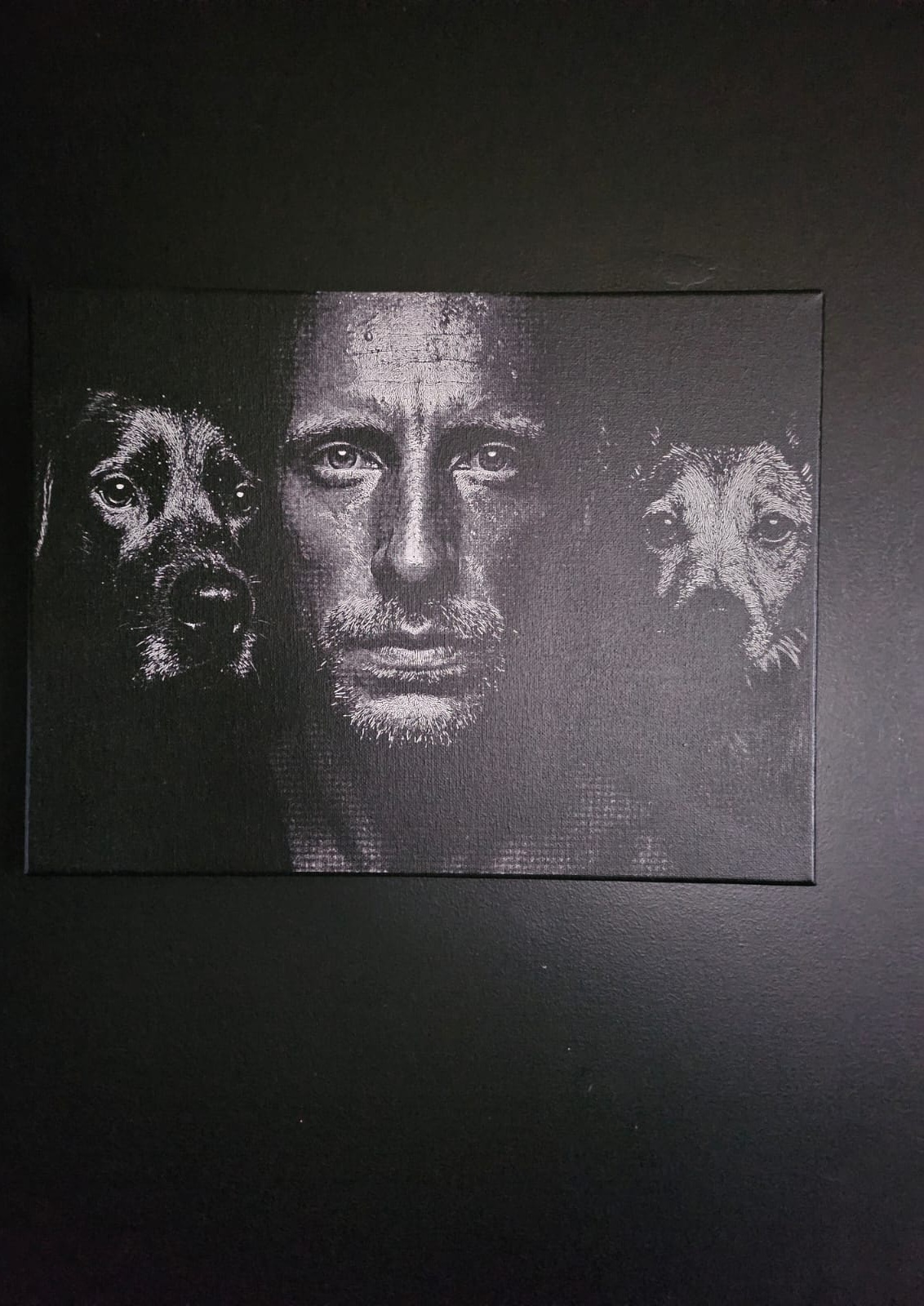  Gravure laser sur toile