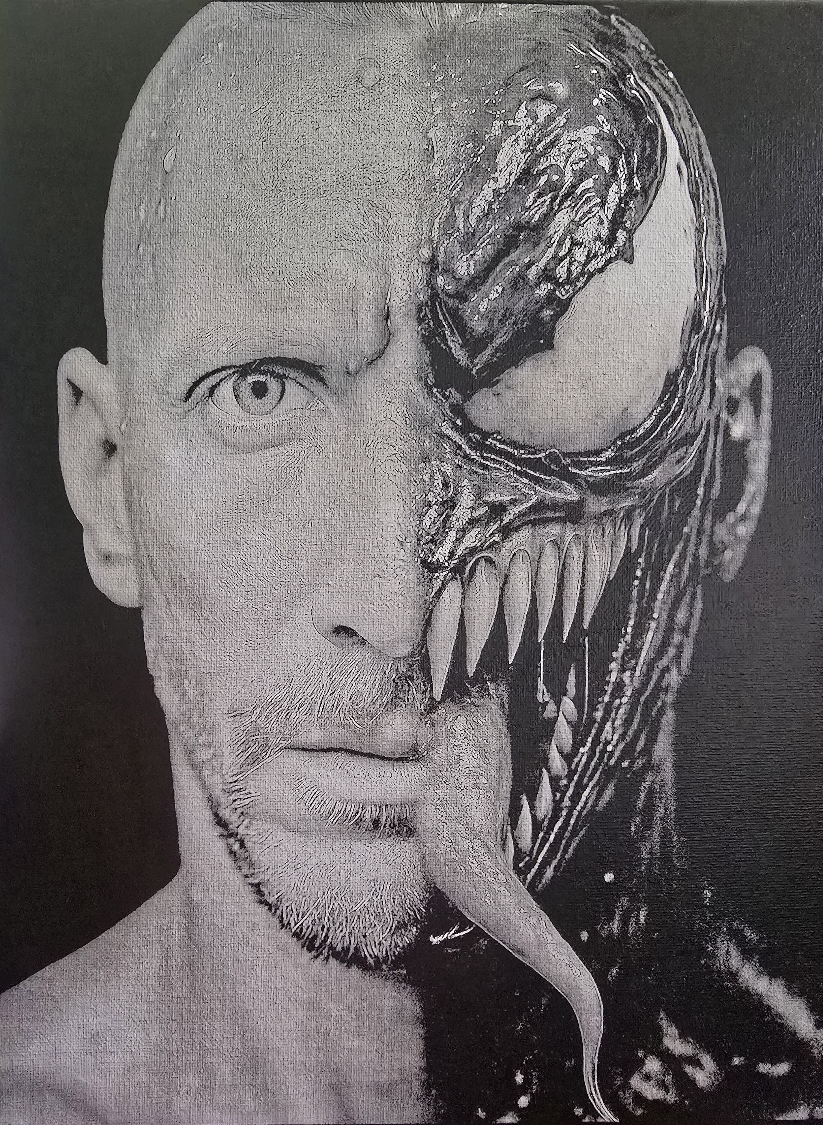  Gravure laser sur toile