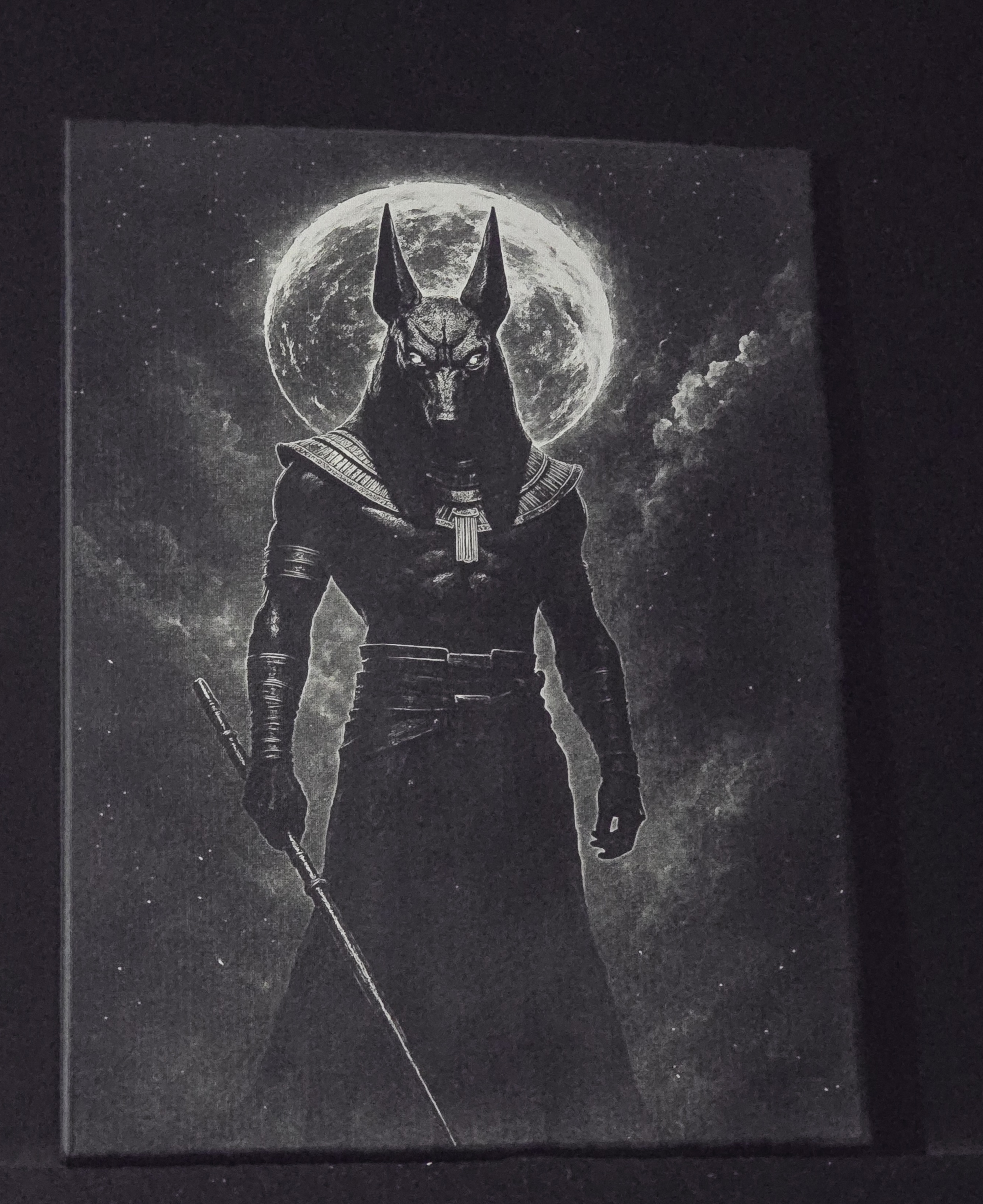  Gravure laser sur toile